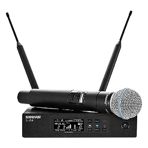 Microfone de Mão sem fio Shure QLXD24/BETA58 - Original