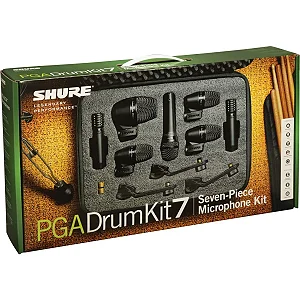 Kit De Microfones Para Bateria PGADRUMKIT-7 – Shure 7 Peças Original