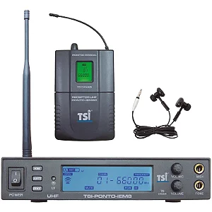 Monitor Pessoal In Ear Sem Fio PONTO-IEM 8 - TSI