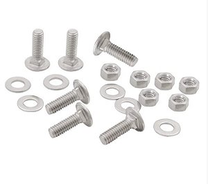 Kit Parafusos Inox Parachoque Fusca >70 -  6pçs