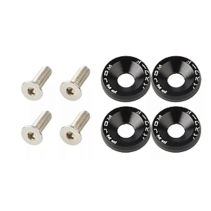 Kit Parafusos Fixação Placa Fusca Preto