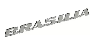 Emblema Tampa Traseira Brasília 1973>1977 Metal Cromado