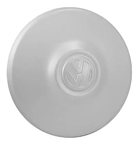 Calota 4 Furos C/Emblema VW Cinza Fusca Kombi