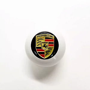 Manopla Preta - Emblema Porsche - Furação Empi