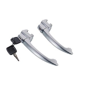 Kit Maçanetas Externas Portas c/ Chave Fusca 1200, 1300, 1500 - 1600 até 77
