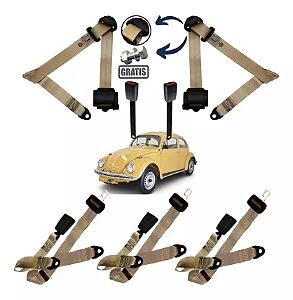 Kit Cinto Segurança Fusca Retratil