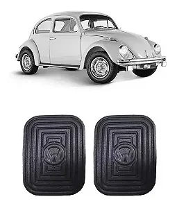 Capas Pedal Freio/Embreagem Preta Fusca > 77