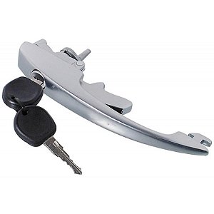 Maçaneta Ext Porta C/Chave Cromada Brasilia/Variant/Fusca 78>