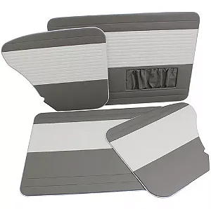 Revestimento/Forro Porta VW Diant/Tras VW Até >77  Cinza C/ Branco C/B