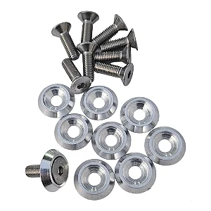 Kit Parafusos Inox com Anilhas Billet Suportes Parachoque 24 pcs