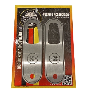 Espelho Inox  Wolfsburg Fusca 77>