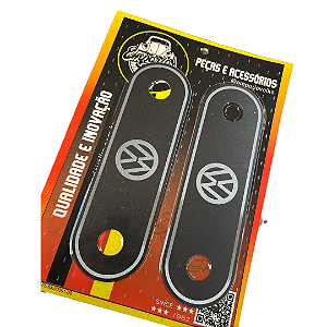 Espelho Inox Preto Volkswagen Fusca > 77