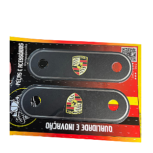 Espelho Inox Preto Porsche Fusca > 77
