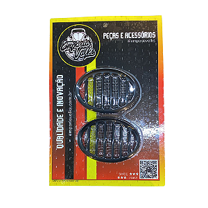 Grade Buzina Preto Fusca C/ Tela Metal