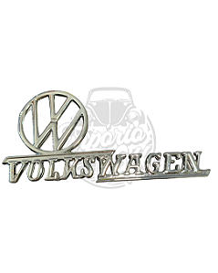 Emblema Volkswagen logo Belga Cromado