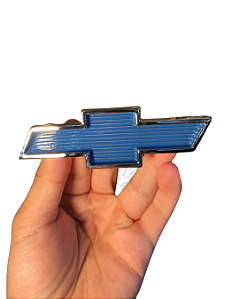 Emblema Gravata Chevrolet Media Dianteira Opala 73/76 Azul