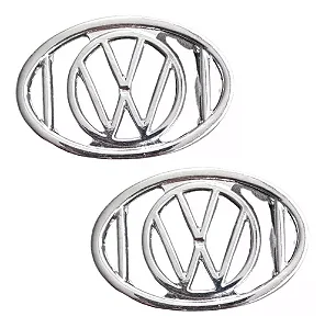 Grade Buzina Cromado C/Emblema VW Fusca