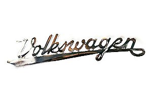 Emblema Volkswagen Manuscrito Fusca