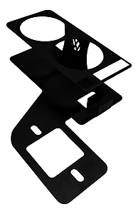 Suporte Porta Copo E Celular Vw Fusca Alavanca Preto