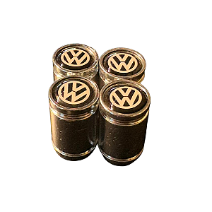 Bico Tampa Válvula Pneu Volkswagen Cromado Fusca