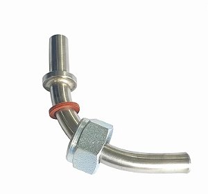 Saida de Tanque Inox 3/8" com Porca