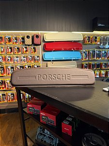 Tapa Fiação Revestido Encapado Marrom Café Manuscrito Porsche Baixo Relevo Fusca