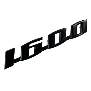 Emblema 1600 Preto Capô Traseiro Fusca Premium