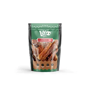 Ligamento Cervical Bovino 150g – Petisco Premium Natural Luv Petiscos