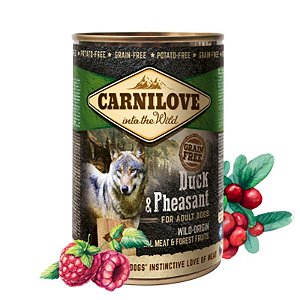 Alimento Natural Pato e Faisão para Cães Adultos 400g – Carnilove