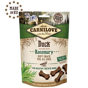 Soft Snack Pato e Alecrim 200g – Petisco Úmido Carnilove