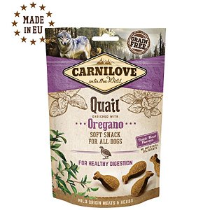 Soft Snack Codorna e Orégano 200g – Petisco Úmido Carnilove