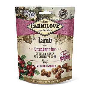 Crunchy Snack Cordeiro com Cranberries Fresh Meat 200g - Carnilove