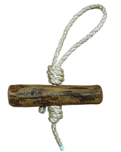 Brinquedo Natural – Corda de Sisal com Mordedores de Madeira para Cães | 3 Variações | Wood N’ Pets