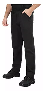 CALÇA EM BRIM PESADO COR PRETA