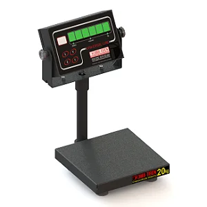 Balança de Piso Industrial 200kgx50g tamanho 40x40cm