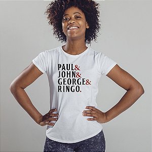 Camiseta Paul&John&George&Ringo