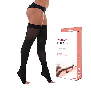 Meia Venosan 4000 Ultraline 20-30 mmHg 7/8 Cor Preto