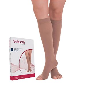 Meia Selecta Dynamic 20-30 mmHg 3/4 Cor Bege