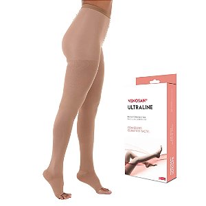 Meia Calça 20-30 mmHg 4000 Ultraline Cor Bege