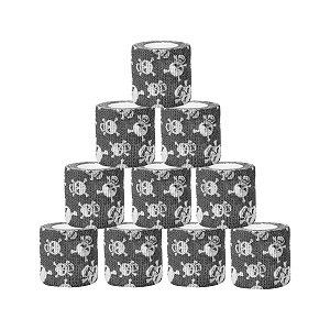 12 Bandagem Autoaderente Caveira Art Pig Tatuagem Tattoo