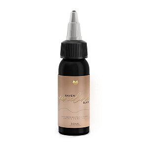Tinta Tatuagem Raven Black Fineline Easy Glow 30ml