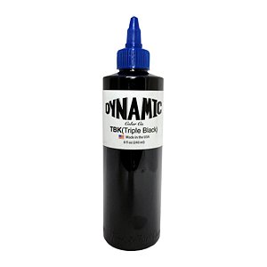 Tinta Dynamic Triple Black Tbk Preto 240ml Tattoo Tatuagem