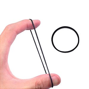 Elástico Borracha Com 20 Preto