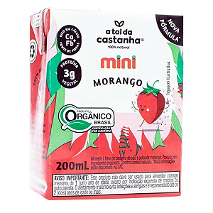 Mini Bebida Vegetal Orgânica Morango 200ml - A tal da Castanha