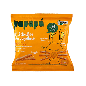 Palitinhos de Vegetais Cenoura e Grão de Bico