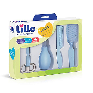 Kit de Higiene Recém Nascido Lillo - Azul