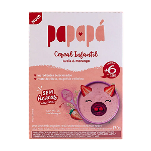Cereal Infantil Papapa Aveia e Morango - 170g