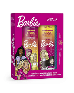 Kit Shampoo e Condicionador Barbie Lisos Brilhantes - Impala