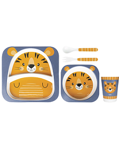 Kit Refeição Infantil Bambu Tigrinho - Buba