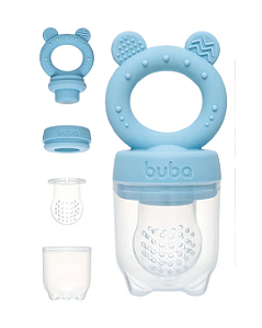 Porta Frutinhas Baby em silicone Ursinho Azul - Buba